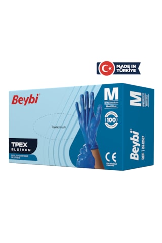 Beybi Tpex Eldiven Mavi 100'lü Beybi Tpex Eldiven Mavi 100'lü