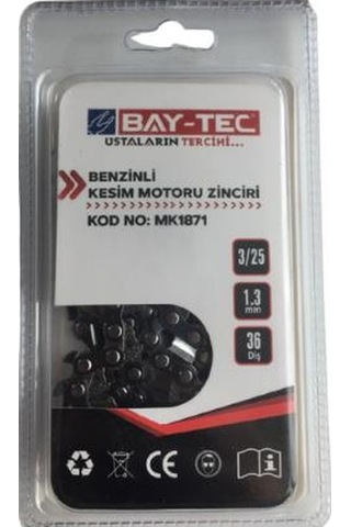Bay-Tec Mk1871 Benzinli Kesim Motoru Zinciri 3/25 1.3Mm 36Diş