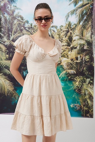 Loft Regular Fit Kadın Elbise LF2031925  Bej