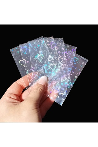 100pcs Kart Koruyucu İç Kollar Yaratıcı Kart Tutucu Yumuşak Koruma Kapağı Tarot Kartları İçin Uygun 61 88mm