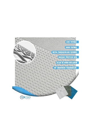 Mıclo Cleanıng Mikrofiber Temizlik Bezi 3'lü Set - Sihirli Bez Cam Ayna Bezi Dark Seri 30x40cm Açık Bej