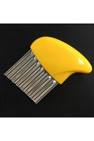 Sarı Patates Kesici Patates Kızartması Cips Soyma Bıçağı Yapımı