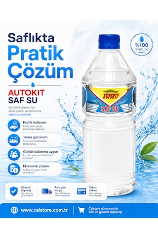 Autokit Saf Su 1 Litre Akü Ve Radyatör Tamamlama Suyu