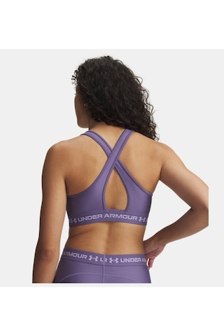 Under Armour Crossback Mid Bra Kadın Bustiyer 1361034-520 Mor