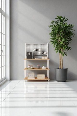 Çevir Kur Atlantik Çam Raflı Kahve Köşesi Dolabı Mutfak Düzenleyici, Stand, 71 134 35 Atlantik Çam