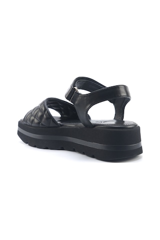 Nine West Orkessa 5fx Siyah Kadın Düz Sandalet 000000000101944959 Siyah