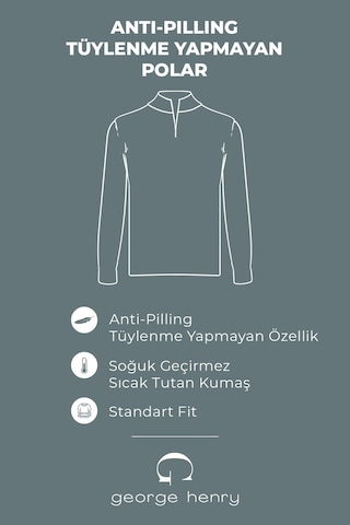 2'li Paket Standart Fit Bato Yaka Soğuk Geçirmez Sweatshirt Polar A.Melanj - Siyah