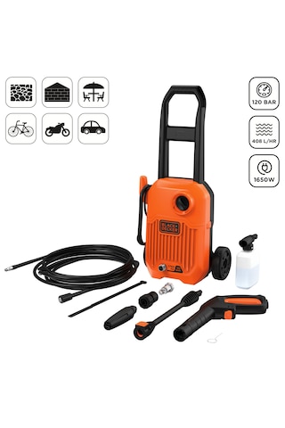 Black&decker BEPW1650-QS 1650 W 120 Bar Basınçlı Dikey Yıkama Makinesi