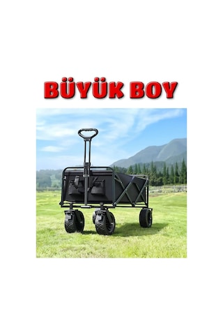 Büyük Boy Çok Amaçlı Katlanır Kamp Piknik Tatil Sahil El Arabası Vd36
