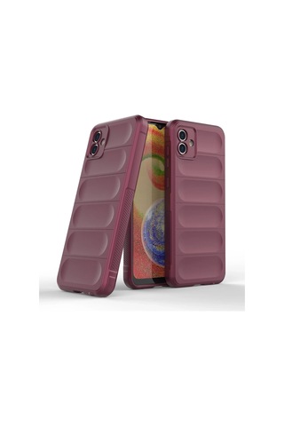 Gld-spt- Newface Samsung Uyumlu Galaxy A04e Kılıf Optimum Silikon - Bordo