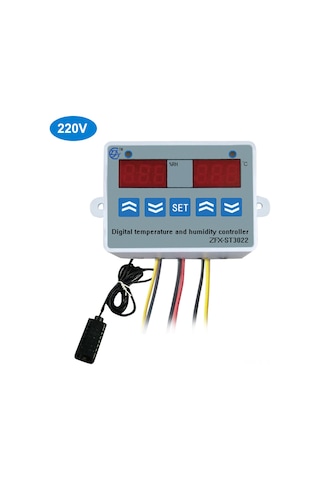 Suofeng Dijital Çift Ekranlı Sıcaklık Ve Nem Kontrol Cihazı - Dondurucu Ve Kuluçka İçin