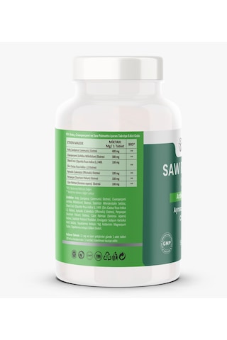 Rdu Saw Palmetto Complex Ardıç Civanperçemi Peryavşan Bitkisel Gıda Takviyesi 60 Tablet