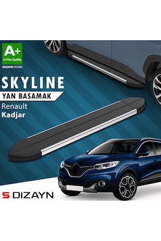 S-dizayn Renault Kadjar Skyline Krom Yan Basamak 173 Cm 2015-2022 A+ Kalite