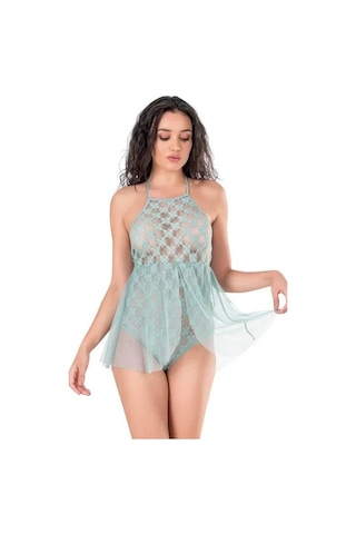 Naam Aqua Bodysuit Gecelik Çok Renkli