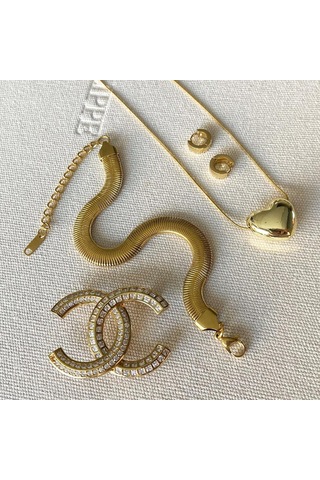 İtalyan Kalp Çelik Kombin Set Çok renkli