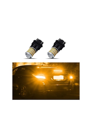 Maiyame 2 Adet 3157 Led Tekerlek Işığı Ampülü - 54smd 3014+3smd 3030 Parlak Çip, 9v-30v, 360 Aydınlatma, 3056/3156/3057/4157 Uyumlu, Araçlar İçin Fren/arka Park/reverse Işığı