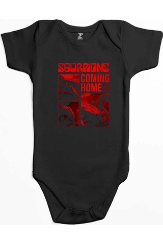 Zepplin Giyim Scorpions Coming Home Pembe Bebek Body Zıbın