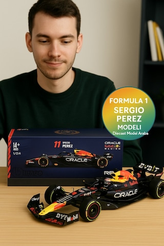 Bburago 1:24 Formula 1 Red Bull Rb19 Sergio Perez Die-cast Model Araba