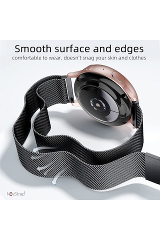 Novstrap Huawei Watch Gt5 46mm Gt5 Pro Gt4 46mm Gt3 46mm Gt3 Pro Gt3 Se Gt2 İle Uyumlu Kordon 22mm Metal Hasır Çelik Kayış