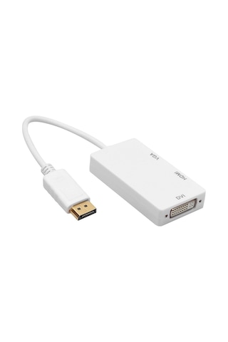 5056 Displayport To Hdmi Vga Dvi Çevirici Dönüştürücü Adaptor