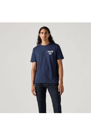 Levi's Graphic Crewneck Erkek Lacivert Yuvarlak Yaka Tişört A2823-0290-4789 Blues