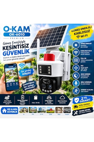 O-kam 6010 4g Solar 10x Optik Zoom Ptz Kamera