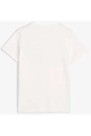 Koton Erkek Çocuk T-shirt Ekru 4skb10041tk 24yy59000113 Y5915 Ekru