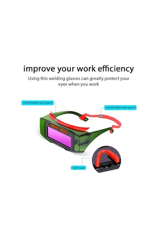 Trendooze Güneş Otomatik Işık Argon Ark Kaynağı Gözlük, Pratik Kaynak Koruması
