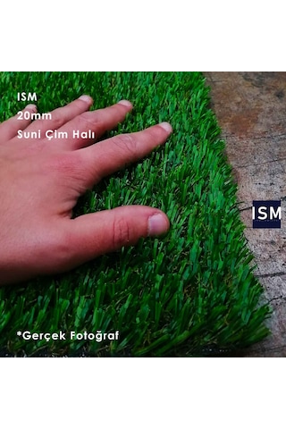 Ism - Suni Yapay Çim Balkon Halı Yüksek Doku Kalın - 20Mm - Yeşil