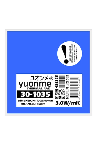 Yuonme Termal Ped / Thermal Pad 1.0mm 3.0w/mk 100x100mm 30-1035