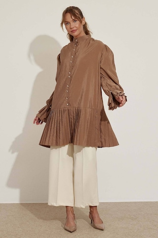 Hooopstore Pilise Detaylı Camel Gömlek
