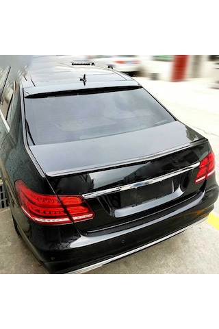Mercedes E W212 Cam Üstü Spoiler Parlak Siyah Spoyler Plastik İthal 2009-2016