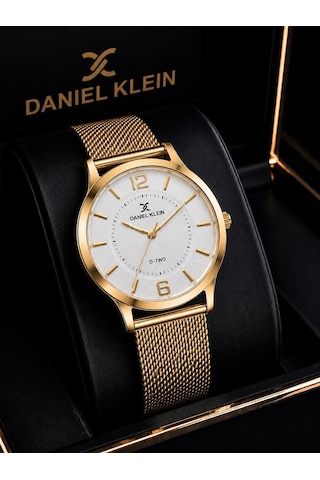 Daniel Klein Premium Seri Hasır Kordon 2 Yıl Garantili 3 Atm Suya Dayanıklı Kadın Kol Saati C13306.1 Sarı