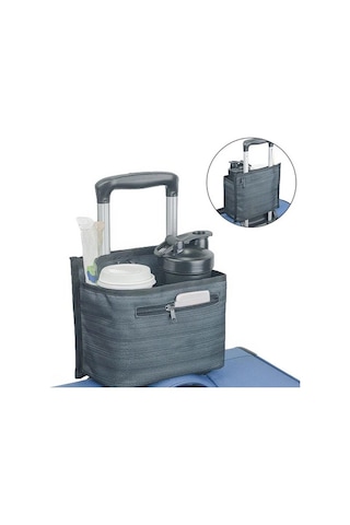 Trendooze Bagaj Fincanı Tutucu Gri Seyahat Içecek Tutucu Esansiyel Gri