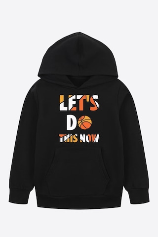 Fyk Kids 2'li Erkek Çocuk Baskılı Cepli Sweatshirt Siyah - Gri5