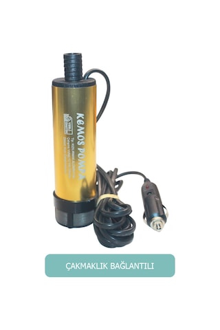 Kızılırmak 12 Volt Alüminyum Dalgıç Tipi Mazot Aktarma Pompası (Çakmaklık)
