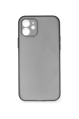 Newface Apple iPhone Uyumlu 12 Kılıf Pp Ultra İnce Kapak Glblseme - 94 - Gri