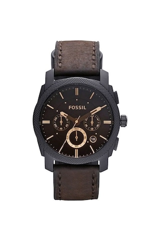 Fossil Uyumlu Hakiki Deri Saat Kordonu 22 Mm Kahverengi