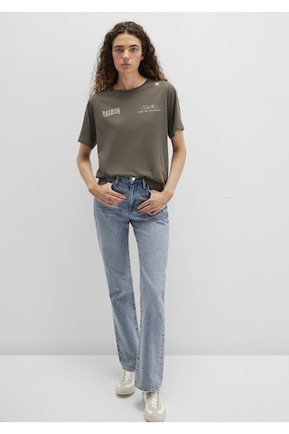 Mavi - Mavi Jeans Baskılı Yeşil Tişört 1613487-71550 Yeşil