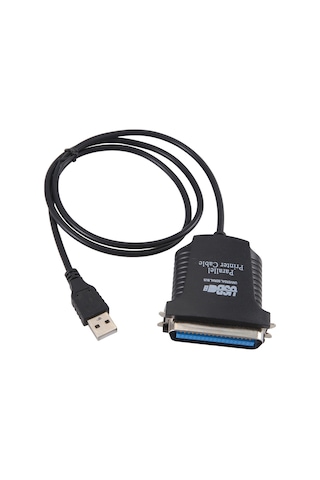 Leasetake Yeni Paralel Port Db36 Lpt Yazıcı Usb Express Kart Dönüştürücü Adaptör Siyah