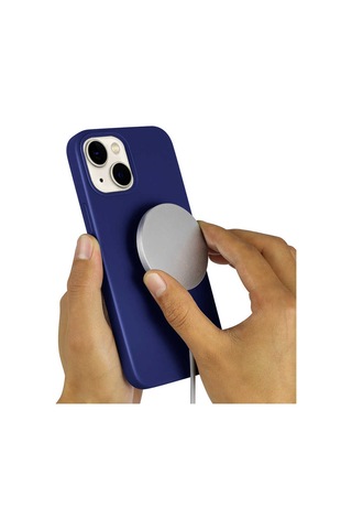 Apple Uyumlu iPhone 13 Kılıf Zore Silksafe Wireless Kapak Kırmızı