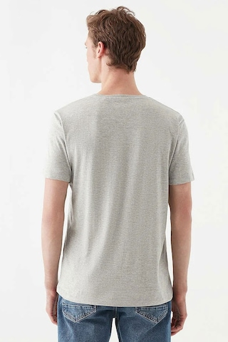 Mavi Bisiklet Yaka T-shirt Gri