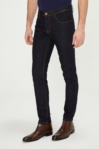 Düz Renk Erkek Kot Pantolon Mavi