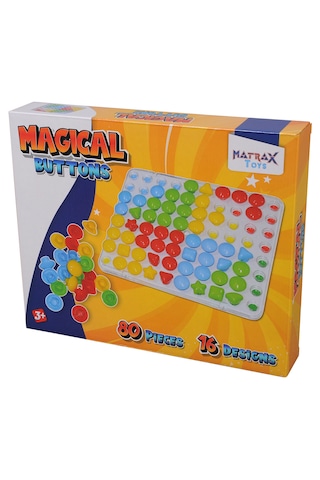 Matrax Oyuncak Sihirli Düğmeler 80 Parça