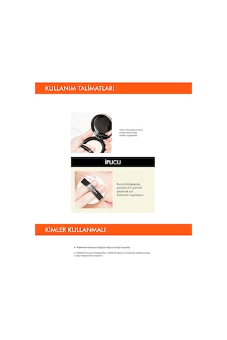 Missha Compressed Flocking Puff Pudra Uygulaması İçin Makyaj Süngeri Daire Yuvarlak