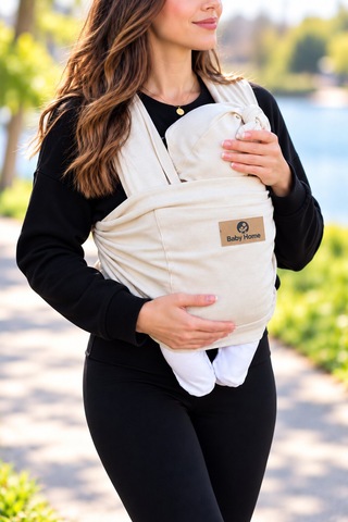 Baby Home Maren Anakucağı Cepli Bebek Taşıma Şalı, Bebek Askısı Sling