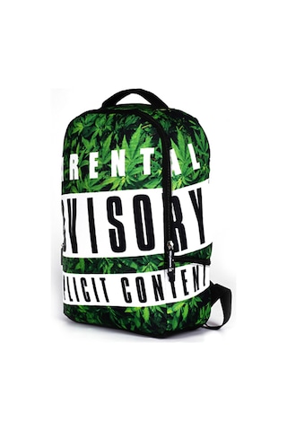 Lemestar Erkek Spor Tura Sırt Çantası - A1029 Yeşil Yaprak Deseni, Lüx Poliester, Ergonomik Kol, Büyük Hacim, Sigara-spor-seyahat Yeşil