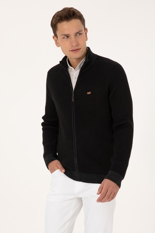 U.s. Polo Assn. Erkek Siyah Hırka Triko 50315873-vr046 Siyah