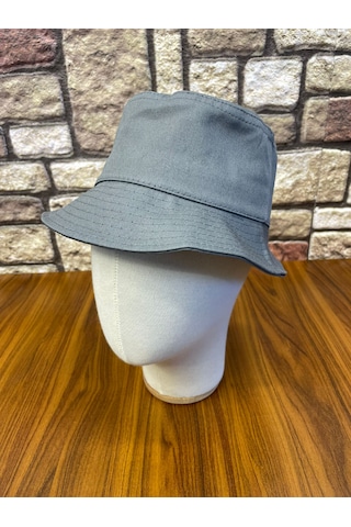 Hamze Bucket Kova Model Gabardin Kumaş Renkli Yazlık Şapka Gri
