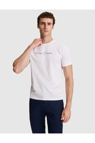 Pierre Cardin Erkek Ekru Tişört 50327858-vr019